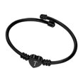 2PCS Bracelets Heart Initials BraceletAZ Stainless Steel Engraved