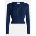 thumbnail image 5 of No Boundaries Zip Up Sweater, Women's XXS-XXL, 5 of 5