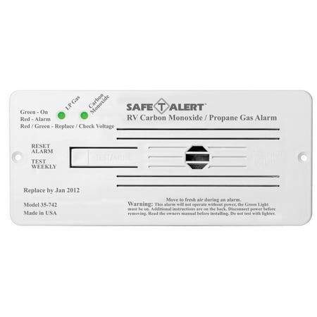 MTI Industries 35-742-WT Safe T Alert 35 Series Dual LP/CO Alarm - Flush Mount, White