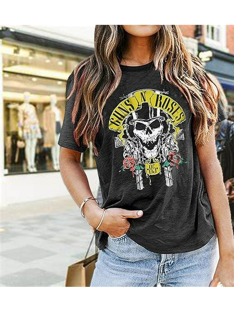 Women's Vintage Guns N' Roses Graphic Band T-Shirt - Short