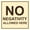 Off-White, variant on Square No Negativity Allowed Here Sign(Red) - Medium
