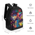 thumbnail image 2 of Gorillaz Backpack Schoolbag Casual Daypack Rucksack Bookbags Lightweight Gym Bag, 2 of 8