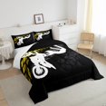 thumbnail image 4 of Bmx Bedding Extreme Sports Comforter Set Twin, Dirt Bike Player Bedding Comforter Sets Motor Bicycle Race Competition Duvet Set Teens Sports Theme Quilt + 1 Pillow Case, 4 of 6