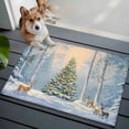 thumbnail image 3 of 2x3 Ft Entryway Area Rug, Christmas Kitchen Rug Runner Washable Floor Mat, Xmas Tree Elk Snowflake Non Slip Indoor Door Mat Throw Carpet for Bathroom Living Room Bedroom, 3 of 8