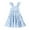 Blue, variant on Baby Girls Summer Sleeveless Dress Kid Princess Flower Beach Butterfly Sundress for 18-24 Months