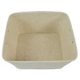 thumbnail image 4 of Mainstays Large Decorative Storage Basket, Oatmeal Brown Felt with Faux Leather Handles, 16.5 in x 14 in x 10.5 in, 4 of 4