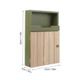 thumbnail image 2 of WRISTBIQUE 1Pc Wall Key Locker Storage Box in Green Wooden Design for Home and Restaurant Use, 2 of 6