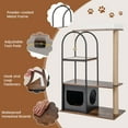 thumbnail image 6 of Costway 47" Large Cat Tree Tower with Top Perch Cat Bed Cat Condo Scratching Posts Indoor Black, 6 of 11