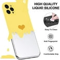 thumbnail image 3 of for iPhone 13 / Mini/Pro/Pro Max Case，Silicone Cases for Women Girly Men Clear Heart Pattern Flexible Protective Cover Shockproof Bumper Cute Shell (Yellow, Pro), 3 of 8