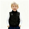 thumbnail image 2 of DHFJKG Kids Heated Vest Winter Insulated Sleeveless Stand Collar Zipper Jacket USB Rechargeable Thermal Inner Layer For Boys Girls Lightweight Nylon Fabric Soft Vests, 2 of 9