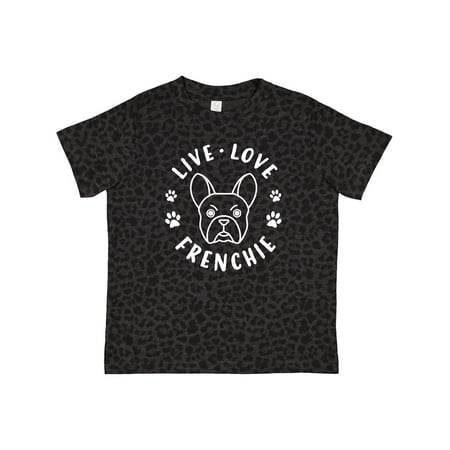 

Inktastic Live Love Frenchie Gift Toddler Boy or Toddler Girl T-Shirt