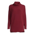 thumbnail image 5 of Time and Tru Women's Rib Roll Neck Tunic, Sizes XS-3XL, 5 of 5
