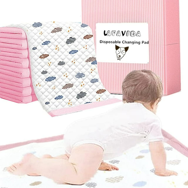 Disposable Changing Pads for Babies 18 x 24in 50 Count Quick Absorbent