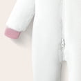thumbnail image 7 of YDFCWXW Baby Girl Winter Hooded Jumpsuit Romper Baby Warm Snowsuit Clothes Set (White, 3-6 Months), 7 of 7