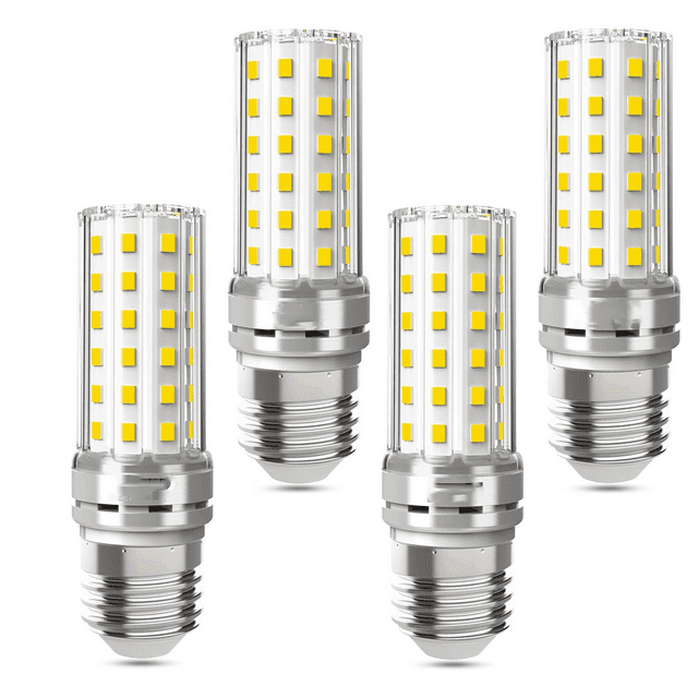 Bombilla LED E27 6000K Blanco Natural 20W Equivalente a Bombilla Halógena Bombilla LED E27 Lámpara LED E27 No Regulable - Paquete de 4