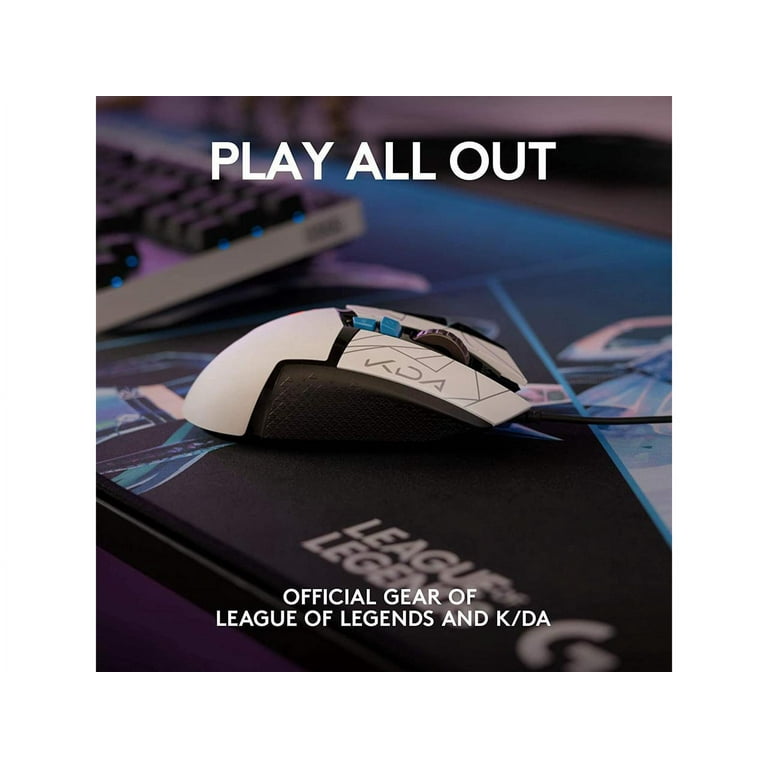 Logitech G502 Hero K/DA High Performance Wired Gaming Mouse, Hero 25K,  LIGHTSYNC RGB, Adjustable Weights, 11 Programmable Buttons, On-Board  Memory