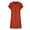 Orange, variant on CHGBMOK Womens Dress Button V Neck Short Sleeve Midi Dress Solid Loose Casual Shift Dress Guest Party Formal Dress