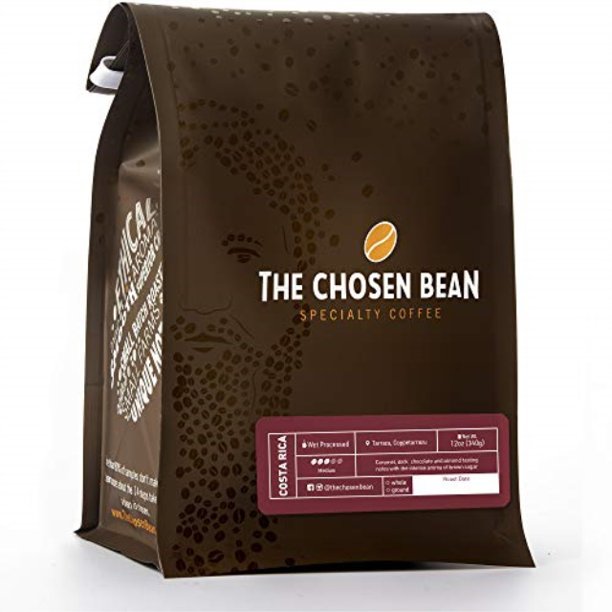the chosen bean premium costa rican tarrazu coffee medium roast small batch roasted organic