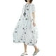 thumbnail image 1 of Vestido flojo de la vendimia de las mujeres Mangas cortas Dot Print Baggy Plus Size Cotton Line Abanopi Vestido, 1 of 7
