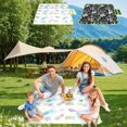 thumbnail image 1 of Beach Mat - Manta impermeable de picnic al aire libre | Tela no tejida portátil y resistente a la arena | Multicolor | Cubierta de suelo de camping ligera grande de 59x39 pulgadas, 1 of 6