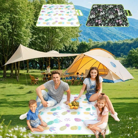 Ganfancp Beach Mat Outdoor Impermeable Picnic Mat Outing Camping Humidity Proof Mat Tent Floor Mat Portable Travel Picnic Sheet Deals