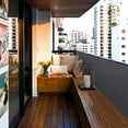 thumbnail image 2 of Brizi Living Balcony Privacy Screen Cover, Protection Privacy Screen Mesh Net for Patio (Gray), 2 of 7
