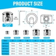 thumbnail image 2 of 10PCS Stainless Steel Cable Clamps, 316 Stainless Steel Cable Clamps with Hexagonal Screw Wrench, Rope Clamp for Wire Rope, Clothesline Tensioner, Cable Tensioner, 2mm M4, 2 of 5