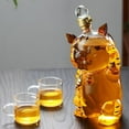 thumbnail image 3 of Decantador grande en forma de gato con tapón , dispensador de vidrio de borosilicato alto, soporte para botellas, jarra para decoración del h Sunnimix decantador de bebidas, 3 of 8