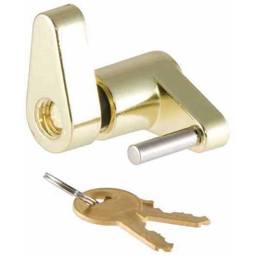 Trailer Coupler Receiver Tow Hitch Lock Brass 1/4" x 3/4" Pin Latch 2 Keys 