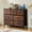 Brown, variant on Lockers for Bedroom with 8 Fabric Drawers, Tall Chest Organizer Units for Clothing, Closet, Kidsroom, Storage Tower with Cabinet, Metal Frame, Wooden Top, Lightweight Nursery Furniture - Brown