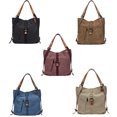 thumbnail image 2 of Women Shoulder Tote Bag Canvas Large Capacity Casual Backpack Messenger Bag, 2 of 3