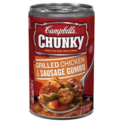 Campbell's Chunky Grilled Chicken & Sausage Gumbo Soup 18.8 oz by