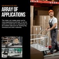 thumbnail image 4 of SuperHandy Heavy-Duty Cargo Trailer & Utility Cart - 1200 lbs Capacity, 8" Casters, Compatible with SuperHandy Electric Tugger, 4 of 8