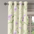 thumbnail image 3 of Ambesonne Grommet Curtain, , 50"x60", Avocado Green Pale Lilac, 3 of 5