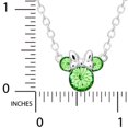 thumbnail image 4 of Disney Minnie Mouse Crystal Birthstone Silver Plated Necklace (More Colors), 4 of 5