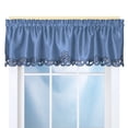thumbnail image 1 of Window Valance Collections Etc Elegance Scroll Blue 148 x 33 cm, 1 of 3