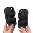 thumbnail image 1 of Sandalias para niños Punta abierta Gancho suave Bucle Zapatos de verano ligeros y transpirables para niños pequeños Negro 19, 1 of 5