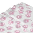 thumbnail image 4 of Shower Curtain, Pink Paw Waterproof Fabric Plastic Shower Curtain, Drying Fast Bathroom Curtain with 9 Buttonholes, Ruffle Shower Curtain 60x72in, 4 of 8