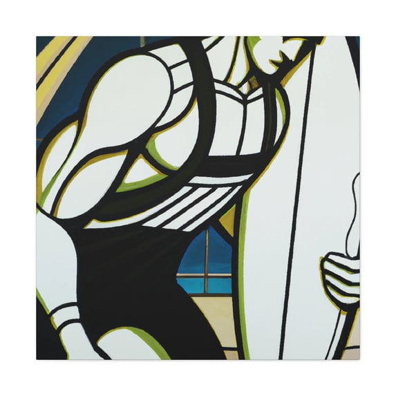 Surfing Deco Dreamscape - Canvas