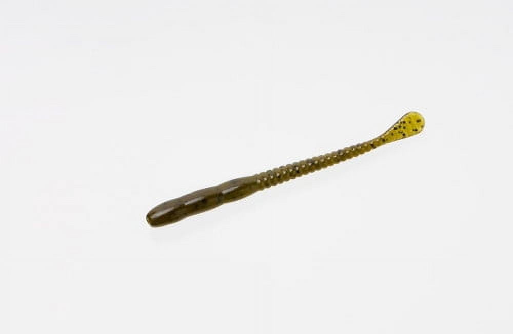 Zoom Meathead Green Pumpkin Soft Plastic Fishing Worm