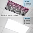 thumbnail image 4 of Pink Gray Ombre Leopard Fluorescent Light Covers, Modern Abstract Art Aesthetics Magnetic Light Covers for Ceiling Lights, Fluorescent Ceiling Shade Filters for Classroom Bedroom Office 4x2Ft x 1PCS, 4 of 8