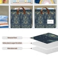 thumbnail image 4 of Yayeee Foldable Storage Basket for Shelves Waterproof Cloth Bins with Handles, Shadowy Forest Pattern, 4 of 7
