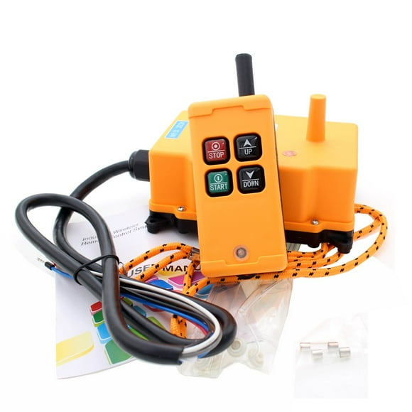Grue à 4 Clés Télécommande Industrielle Émetteur Sans Fil Interrupteur à Bouton-Poussoir (AC/DC12-24V)