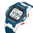 thumbnail image 3 of Montre Numérique de Sport pour Hommes Étanche / Affichage Lumineux Durable Extérieur Robuste Résistant aux Chocs / Chronomètre Calendrier / Randonnée Course Natation Noir, 3 of 4