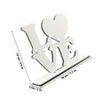 thumbnail image 2 of GARVALON DIY Picture Frame Heart Picture Frames White Density Board 1Pcs, 2 of 8
