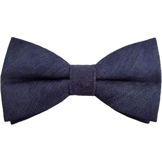 Zhuge piezas de pajarita clásica preatada, esmoquin formal liso ajustable para adultos y niños, pajarita elegante para fiesta de bodas, corbata lisa (azul)