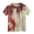 thumbnail image 4 of adviicd T Shirts for Girls Girls' Graphic Tees: Round-Neck Short-Sleeve Patterns (Khaki,6-7), 4 of 6