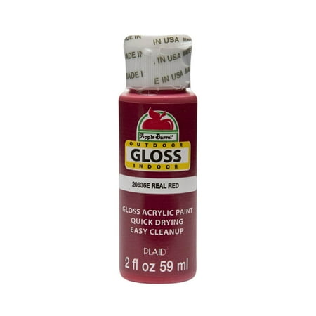 - Apple Barrel Gloss Real Red Acrylic Paint, 2 Fl. Oz.
