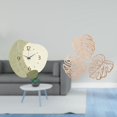 thumbnail image 2 of Reloj de pared con diseño de hojas de palma, placa de madera decorativa, reloj creativo calado, ideal para oficina, hogar o como regalo., 2 of 8
