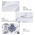 thumbnail image 5 of Eyes Pattern Hand Towels 2 Pack Quick Dry Velvet Soft with Velcro Kitchen Bath 14x18in, 5 of 7